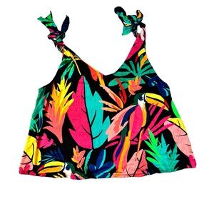 Soma Cool Nights Pajama Cami Tank Top Tropical Size Large
